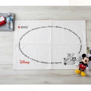 Disney American Red Cross Camp Bag White Canvas Mickey Minnie Goofy Donald Duck